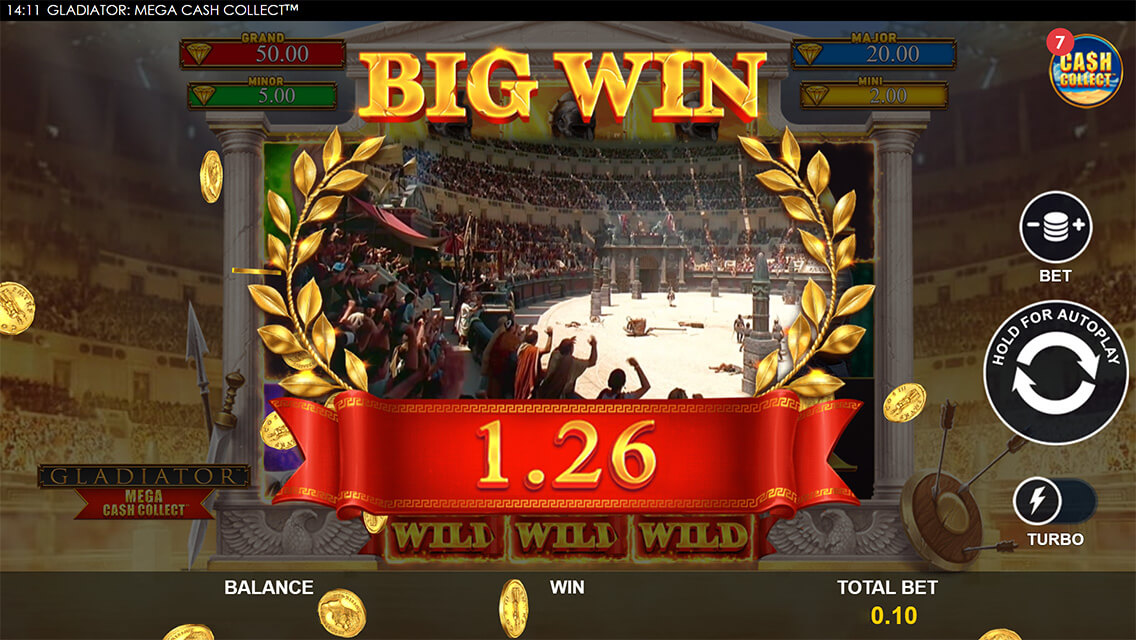 Gladiator Mega Cash Collect